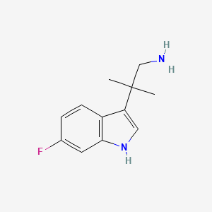 2-(6-fluoro-1H-indol-3-yl)-2-methylpropan-1-amine
