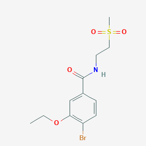 4-bromo-3-ethoxy-N-[2-(methylsulfonyl)ethyl]benzamide