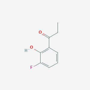 molecular formula C9H9FO2 B1532796 1-(3-Fluoro-2-hydroxyphenyl)propan-1-one CAS No. 879339-86-3