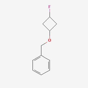 molecular formula C11H13FO B1532798 ((3-Fluorocyclobutoxy)methyl)benzene CAS No. 1262278-65-8