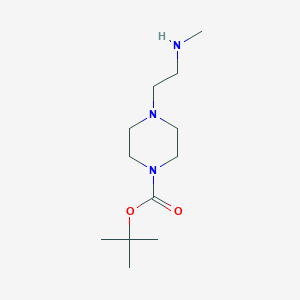 molecular formula C12H25N3O2 B153281 叔丁基 4-(2-(甲基氨基)乙基)哌嗪-1-羧酸酯 CAS No. 539822-98-5