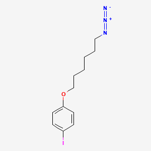 molecular formula C12H16IN3O B1532813 1-(6-Azidohexyloxy)-4-iodobenzene CAS No. 2231746-80-6