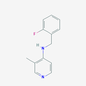 molecular formula C13H13FN2 B1532820 N-[(2-fluorophenyl)methyl]-3-methylpyridin-4-amine CAS No. 1344198-74-8