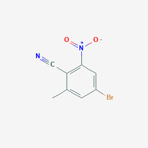 molecular formula C8H5BrN2O2 B1532821 4-Bromo-2-methyl-6-nitrobenzonitrile CAS No. 1807186-81-7