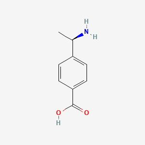 molecular formula C9H11NO2 B1532825 (R)-4-(1-Aminoethyl)benzoic acid CAS No. 1108683-66-4