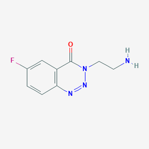 3-(2-aminoethyl)-6-fluorobenzo[d][1,2,3]triazin-4(3H)-one