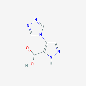 4-(4H-1,2,4-Triazol-4-YL)-1H-pyrazole-3-carboxylic acid