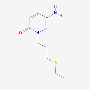 5-Amino-1-(3-(ethylthio)propyl)pyridin-2(1h)-one