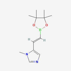 1-methyl-5-[2-(tetramethyl-1,3,2-dioxaborolan-2-yl)ethenyl]-1H-imidazole