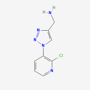 molecular formula C8H8ClN5 B1532839 (1-(2-chloropyridin-3-yl)-1H-1,2,3-triazol-4-yl)methanamine CAS No. 1934723-78-0