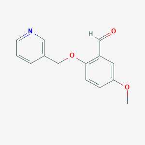 5-Methoxy-2-(pyridin-3-ylmethoxy)benzaldehyde