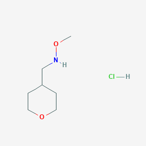 molecular formula C7H16ClNO2 B1532840 甲氧基[(氧杂-4-基)甲基]胺盐酸盐 CAS No. 1803585-31-0