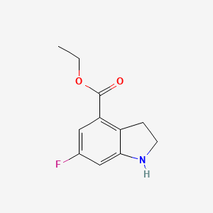 Ethyl 6-fluoroindoline-4-carboxylate