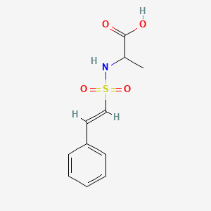 2-[[(E)-2-phenylethenyl]sulfonylamino]propanoic acid