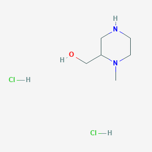 molecular formula C6H16Cl2N2O B1532845 (1-Metil-2-piperazinil)metanol dihidrocloruro CAS No. 1312784-83-0