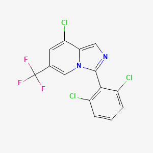 8-Chloro-3-(2,6-dichlorophenyl)-6-(trifluoromethyl)imidazo[1,5-a]pyridine