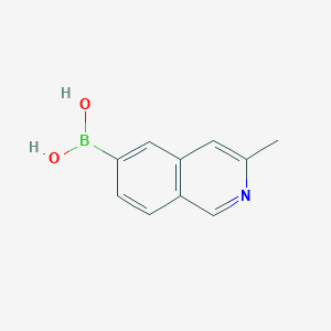 molecular formula C10H10BNO2 B15328464 (3-Methylisoquinolin-6-yl)boronic acid 