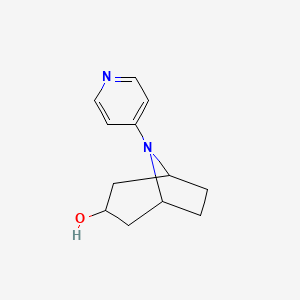 molecular formula C12H16N2O B1532847 8-(Pyridin-4-yl)-8-azabicyclo[3.2.1]octan-3-ol CAS No. 1342419-15-1