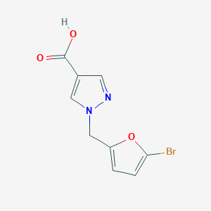 1-[(5-bromofuran-2-yl)methyl]-1H-pyrazole-4-carboxylic acid