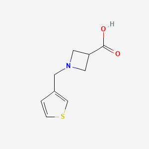1-[(Thiophen-3-yl)methyl]azetidine-3-carboxylic acid