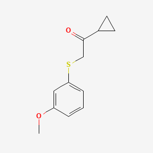 1-Cyclopropyl-2-((3-methoxyphenyl)thio)ethan-1-one