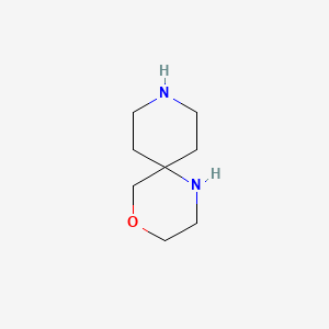 molecular formula C8H16N2O B1532860 4-Oxa-1,9-diazaspiro[5.5]undecane CAS No. 151742-17-5