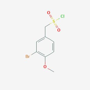 (3-Bromo-4-methoxyphenyl)methanesulfonyl chloride