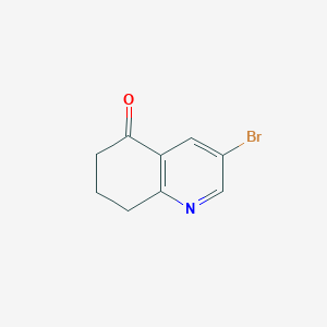 molecular formula C9H8BrNO B1532867 3-Bromo-7,8-dihydroquinolin-5(6H)-one CAS No. 944905-54-8