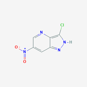 molecular formula C6H3ClN4O2 B15328688 3-Chloro-6-nitro-1H-pyrazolo[4,3-b]pyridine 