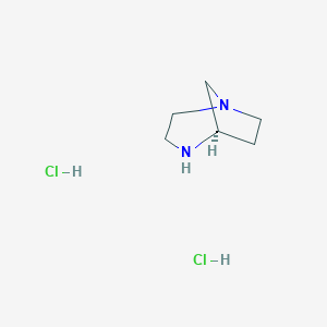 molecular formula C6H14Cl2N2 B1532872 (R)-1,4-二氮杂双环[3.2.1]辛烷二盐酸盐 CAS No. 857334-81-7