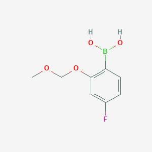 molecular formula C8H10BFO4 B1532874 [4-Fluoro-2-(methoxymethoxy)phenyl]boronic acid CAS No. 335254-87-0