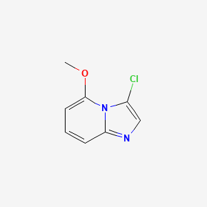 molecular formula C8H7ClN2O B15328784 3-Chloro-5-methoxyimidazo[1,2-a]pyridine 