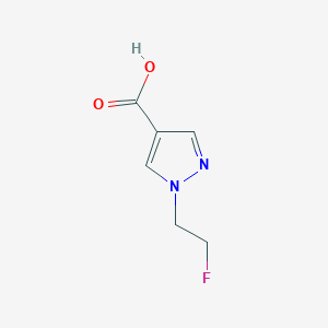 molecular formula C6H7FN2O2 B1532879 1-(2-fluoroethyl)-1H-pyrazole-4-carboxylic acid CAS No. 1401727-16-9