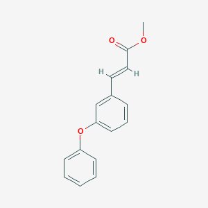 molecular formula C16H14O3 B15328819 Methyl (E)-3-(3-phenoxyphenyl)acrylate 