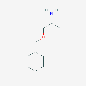 molecular formula C10H21NO B15328825 1-(Cyclohexylmethoxy)propan-2-amine 