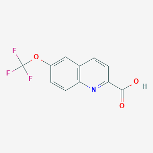 molecular formula C11H6F3NO3 B1532888 6-(Trifluoromethoxy)quinoline-2-carboxylic acid CAS No. 2243001-33-2