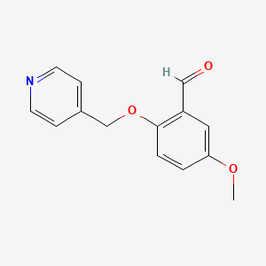 5-Methoxy-2-(pyridin-4-ylmethoxy)benzaldehyde