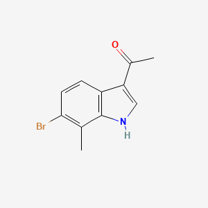 molecular formula C11H10BrNO B1532892 1-(6-Bromo-7-methyl-1H-indol-3-yl)ethan-1-one CAS No. 2169908-65-8