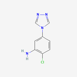 2-chloro-5-(4H-1,2,4-triazol-4-yl)aniline