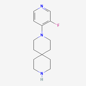 molecular formula C14H20FN3 B15328964 3-(3-Fluoropyridin-4-yl)-3,9-diazaspiro[5.5]undecane 