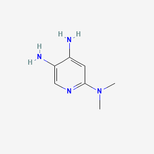 molecular formula C7H12N4 B15329043 N2,N2-dimethylpyridine-2,4,5-triamine 