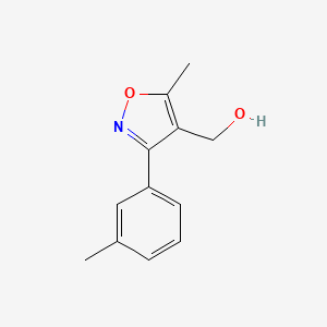 molecular formula C12H13NO2 B1532909 (5-Methyl-3-m-tolyl-isoxazol-4-yl)-methanol CAS No. 1159602-00-2