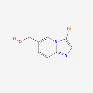 molecular formula C8H7BrN2O B1532911 (3-Bromoimidazo[1,2-a]pyridin-6-yl)methanol CAS No. 1004550-19-9