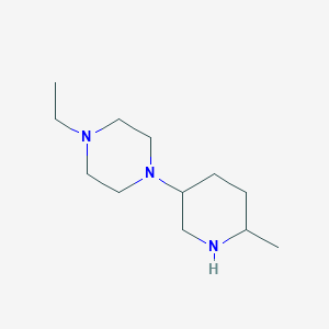 1-Ethyl-4-(6-methylpiperidin-3-yl)piperazine