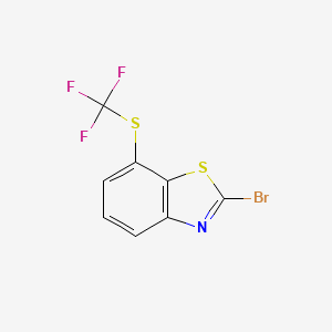 2-Bromo-7-((trifluoromethyl)thio)benzo[d]thiazole