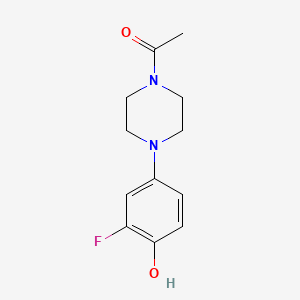 1-(4-(3-Fluoro-4-hydroxyphenyl)piperazin-1-yl)ethanone