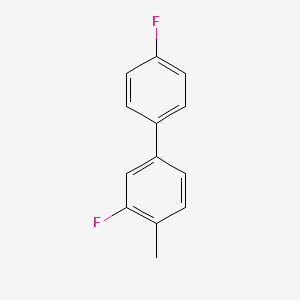 molecular formula C13H10F2 B15329175 3,4'-Difluoro-4-methyl-1,1'-biphenyl 