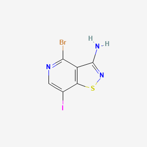 4-Bromo-7-iodoisothiazolo[4,5-c]pyridin-3-amine