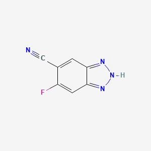 5-Fluoro-1H-benzo[d][1,2,3]triazole-6-carbonitrile