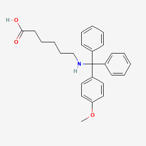 Hexanoic acid, 6-[[(4-methoxyphenyl)diphenylmethyl]amino]-